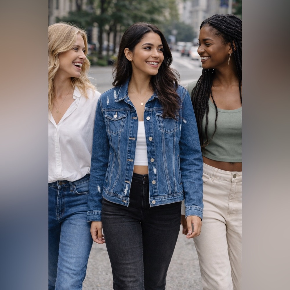 Old Navy Women's Classic Boyfriend Style Jean Jacket (Jacket Only)